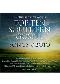TOP TEN SOUTHERN GOSPEL SONGS OF 2010 CD