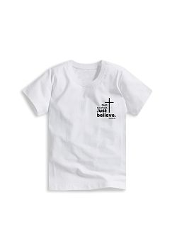 BELIEVE白(T shirt)(T恤)