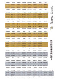 中英文聖經目錄索引標籤/索引貼-金銀