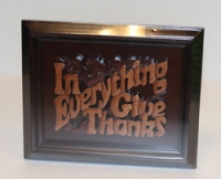 印尼木雕-FP-07 /IN EVERYTHING GIVE THANKS