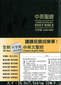 全新中英大字版聖經-和合本NIV(缺貨)
