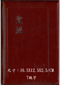聖經/SR47ARTIZ3.2/皮面拉鍊索引紅字(紅銀)