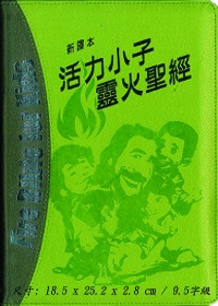聖經/SRCNV88ATCTIZ7.2/活力小子靈火聖經-(綠銀)皮拉鍊索引-新譯