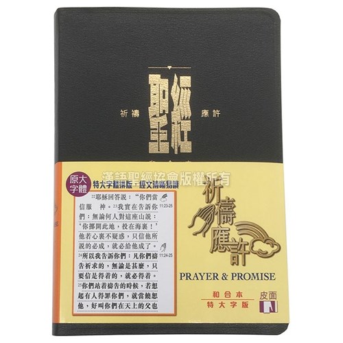 聖經/CAT1338/祈禱應許版-和合本特大字-軟皮索引