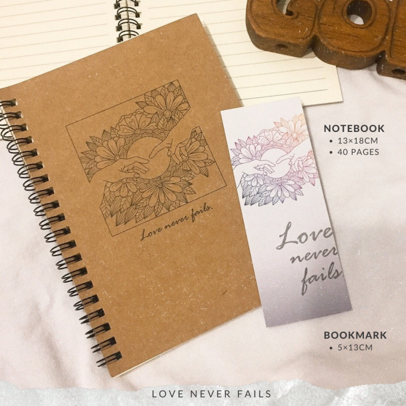 質感筆記本（卡其）Love never fails