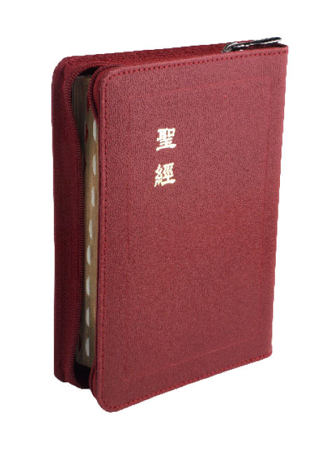 聖經/CU57ZTIRD/和合輕便型上帝拉鍊索皮(紅色)