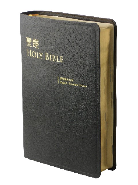 中英聖經(新標點和合上帝版/ESV.大型.皮面.金邊.黑)