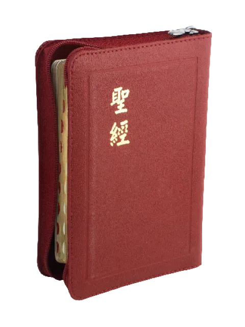 聖經/CU57AZTIRD/和合本皮面拉鍊索引神版(紅)