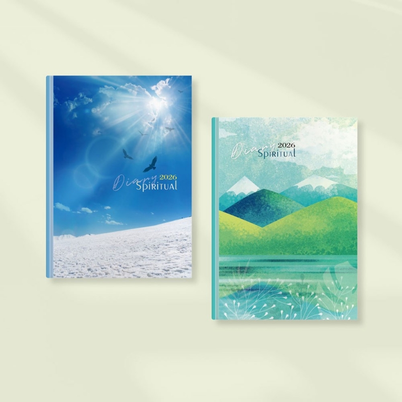 心靈日誌(雲上太陽/向山舉目)-25K橫式每日誌卡紙精裝(2026校園週曆)