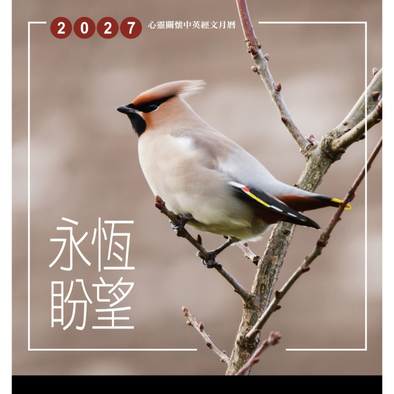 2027月曆-全然交託永恆盼望-心靈關懷中英經文月曆