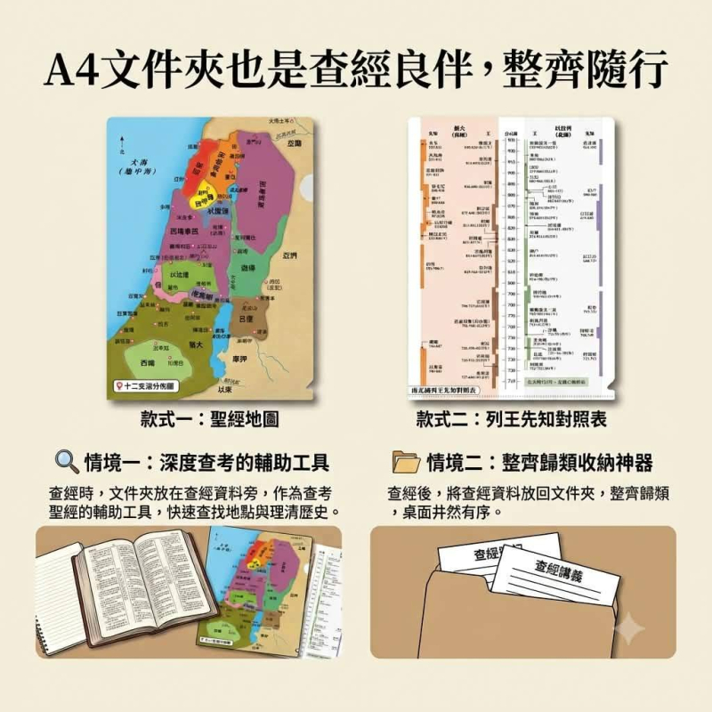 A4文件夾/資料夾/L夾--(聖經地圖/列王先知對照表)