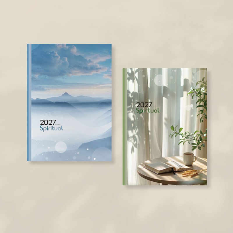 心靈日誌(漫步雲海/晨光日讀)-25K橫式每日誌卡紙精裝(2027校園週曆)